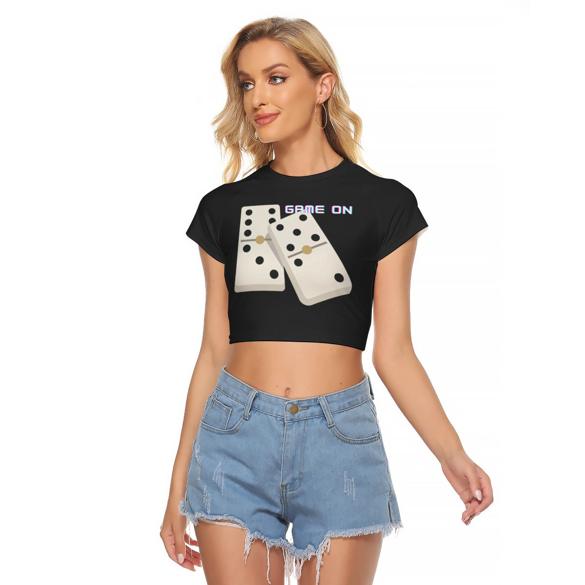 All-Over Print Women's Raglan Cropped T-shirt