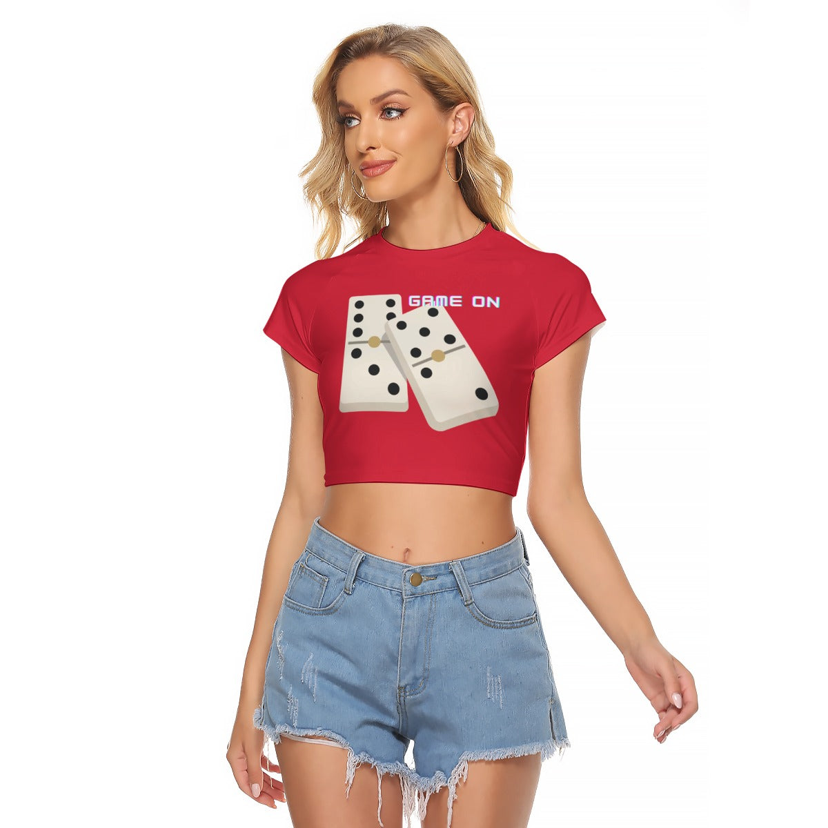 All-Over Print Women's Raglan Cropped T-shirt