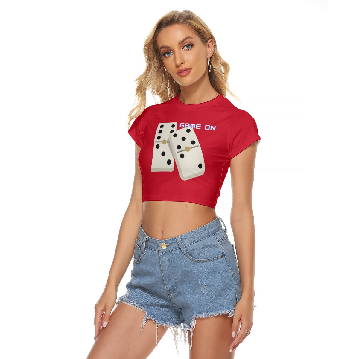 All-Over Print Women's Raglan Cropped T-shirt