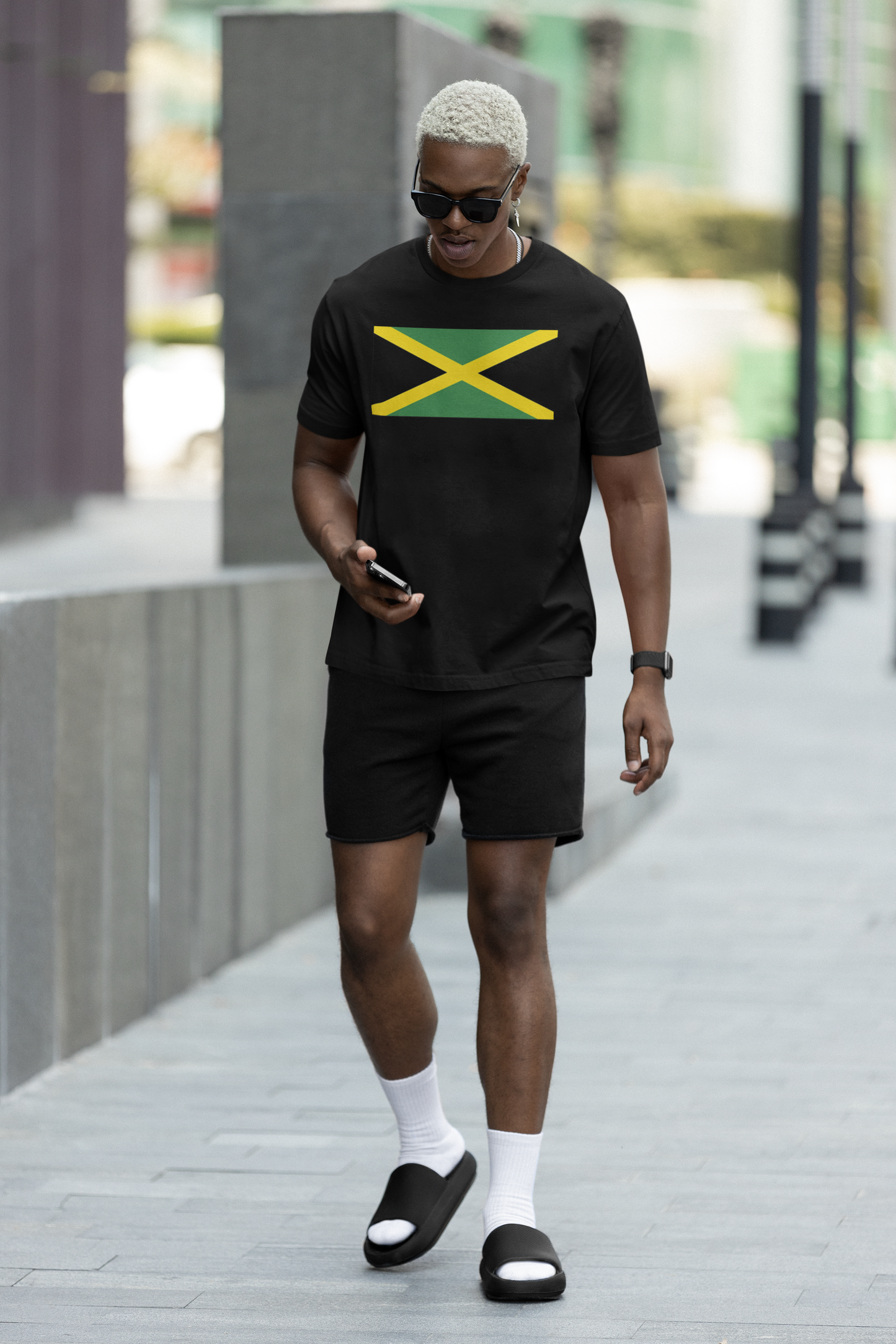 Men Jamaican Flag O-Neck Men T-Shirt