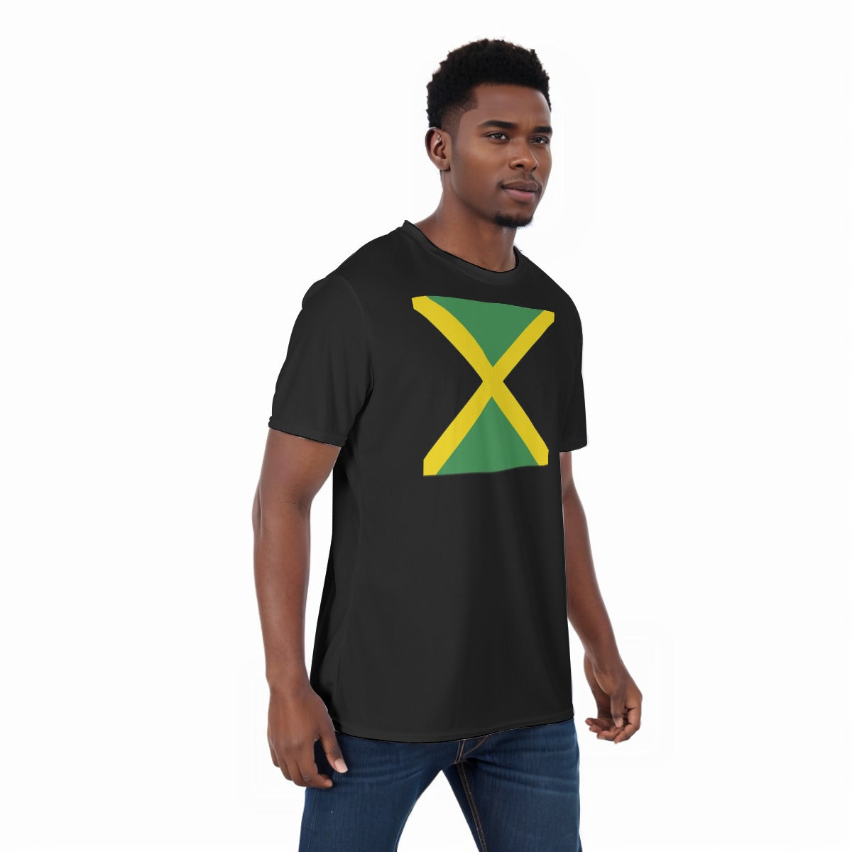 Jamaican Flag All-Over Print Unisex T-Shirt|220GMS KPO03