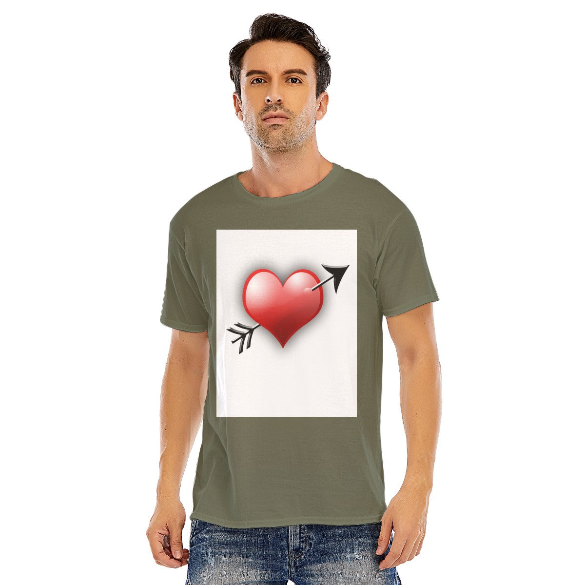 Valentine Men Short Sleeve T-shirt | 180GSM Cotton (DTF)