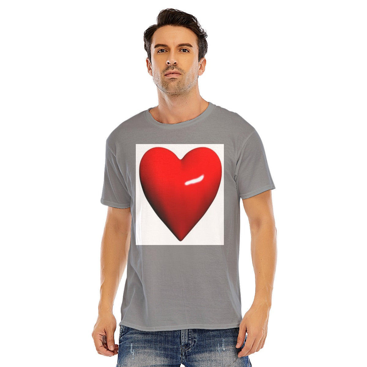 Valentine Men short sleeve T-shirt | 180GSM Cotton (DTF)