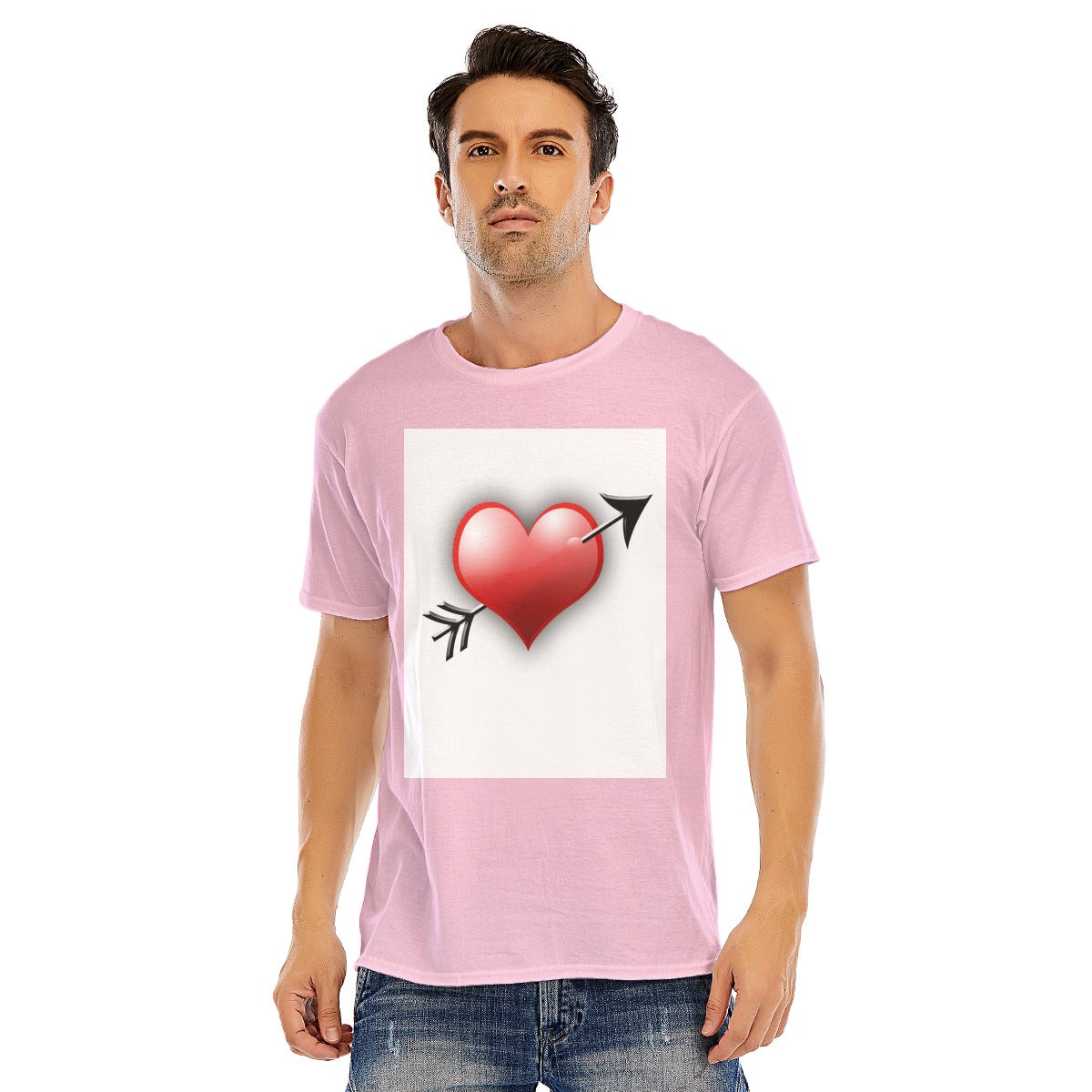 Valentine Men Short Sleeve T-shirt | 180GSM Cotton (DTF)