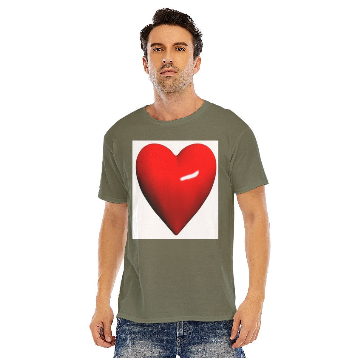 Valentine Men short sleeve T-shirt | 180GSM Cotton (DTF)