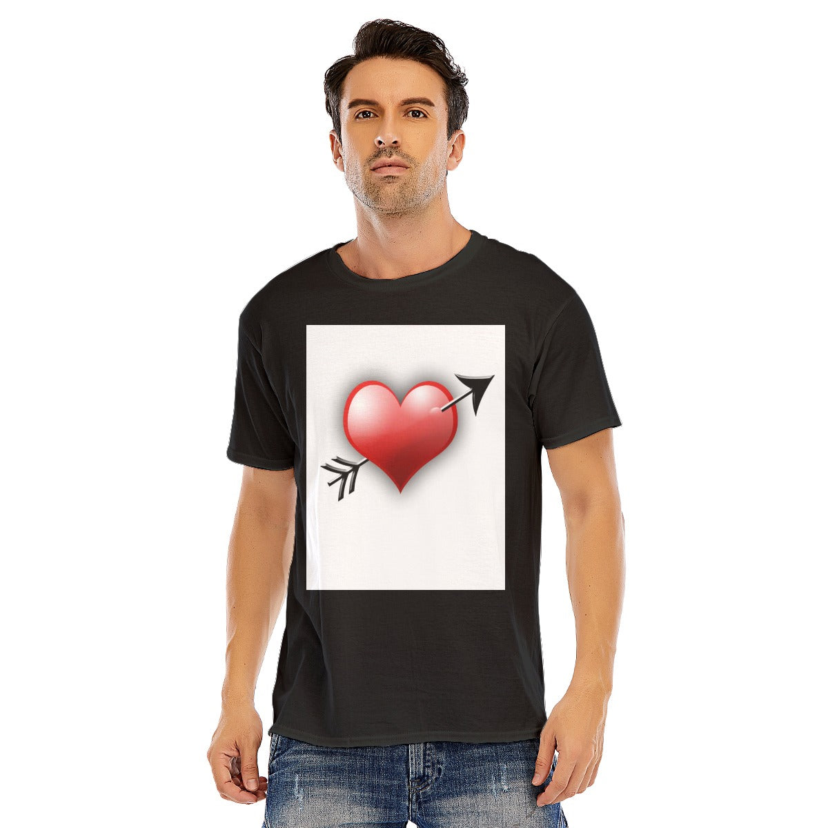 Valentine Men Short Sleeve T-shirt | 180GSM Cotton (DTF)