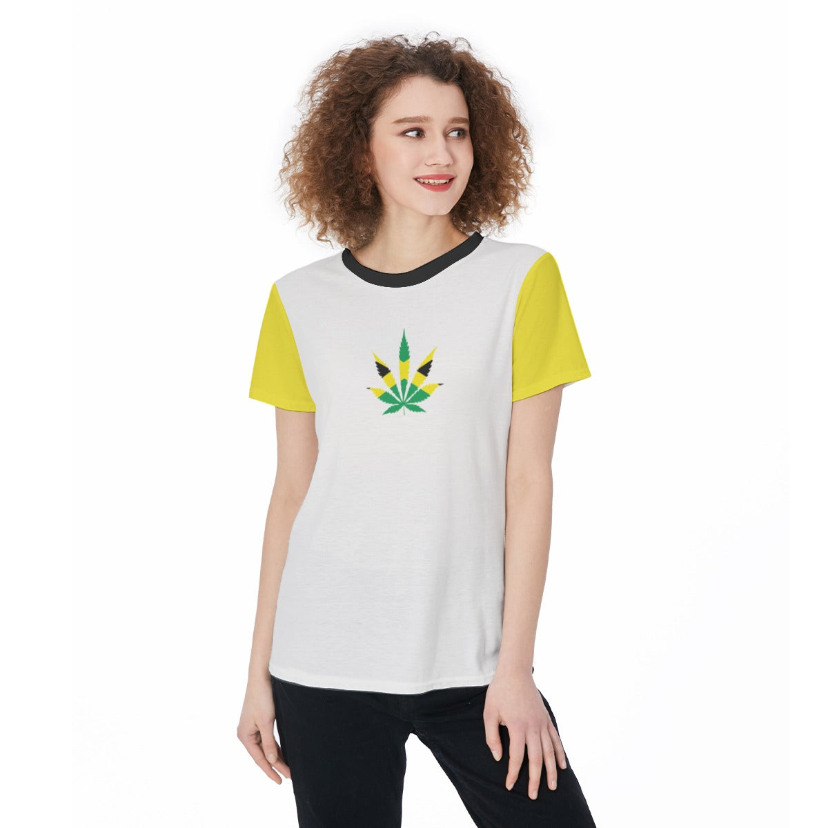 All-Over Print Round Neck Female T-Shirt