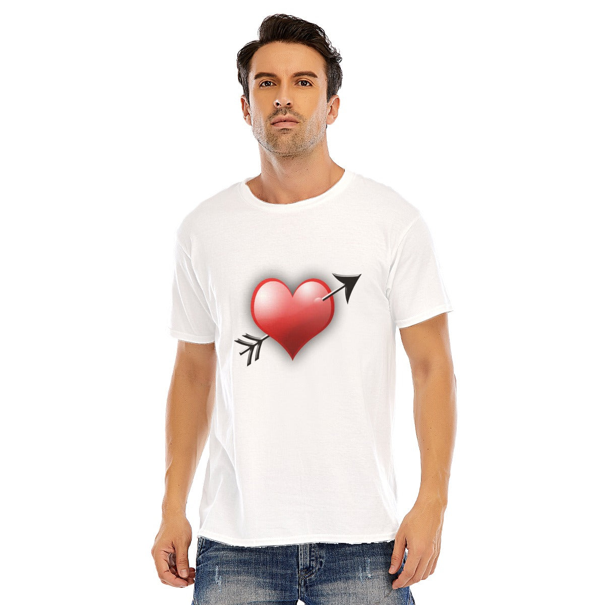 Valentine Men Short Sleeve T-shirt | 180GSM Cotton (DTF)