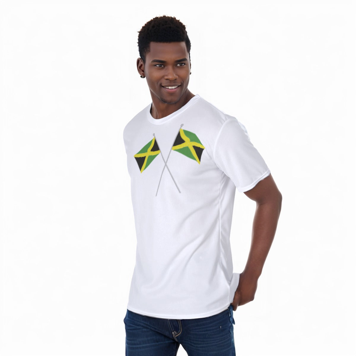 2 Jamaican Flag All-Over Print Unisex men t-shirt