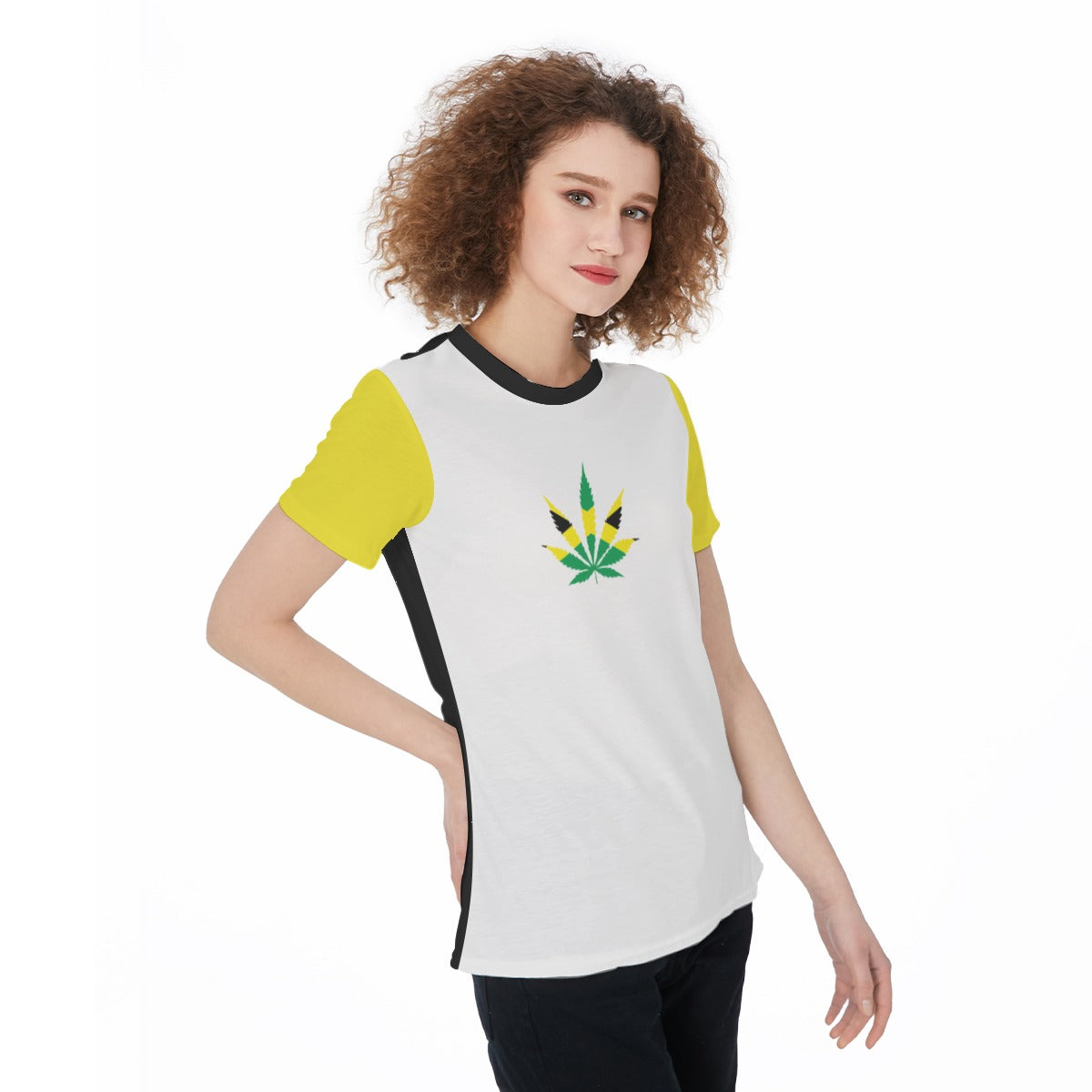 All-Over Print Round Neck Female T-Shirt