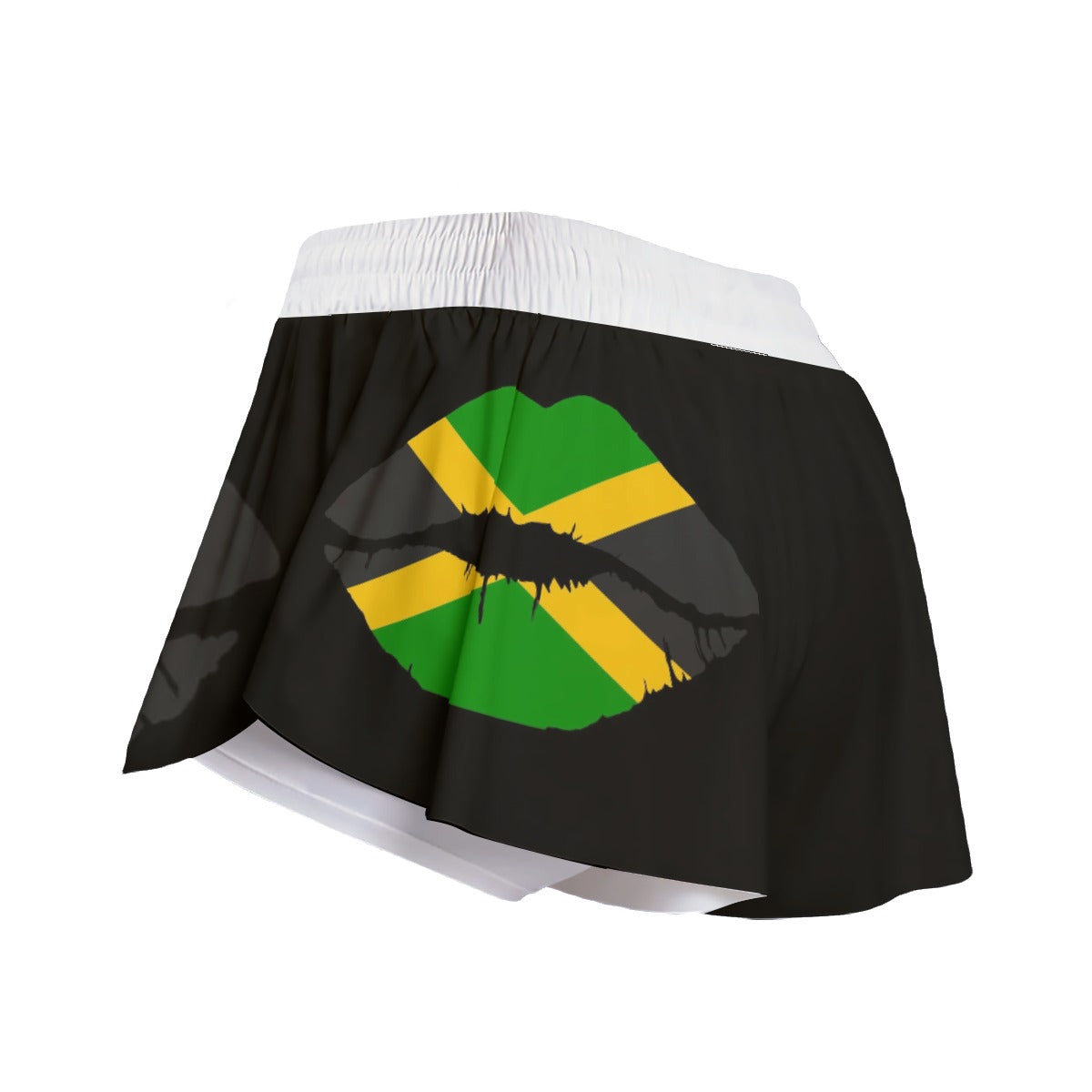 Jamaican Flag lips All-Over Print Women's Sport Shorts With Pocket Sale