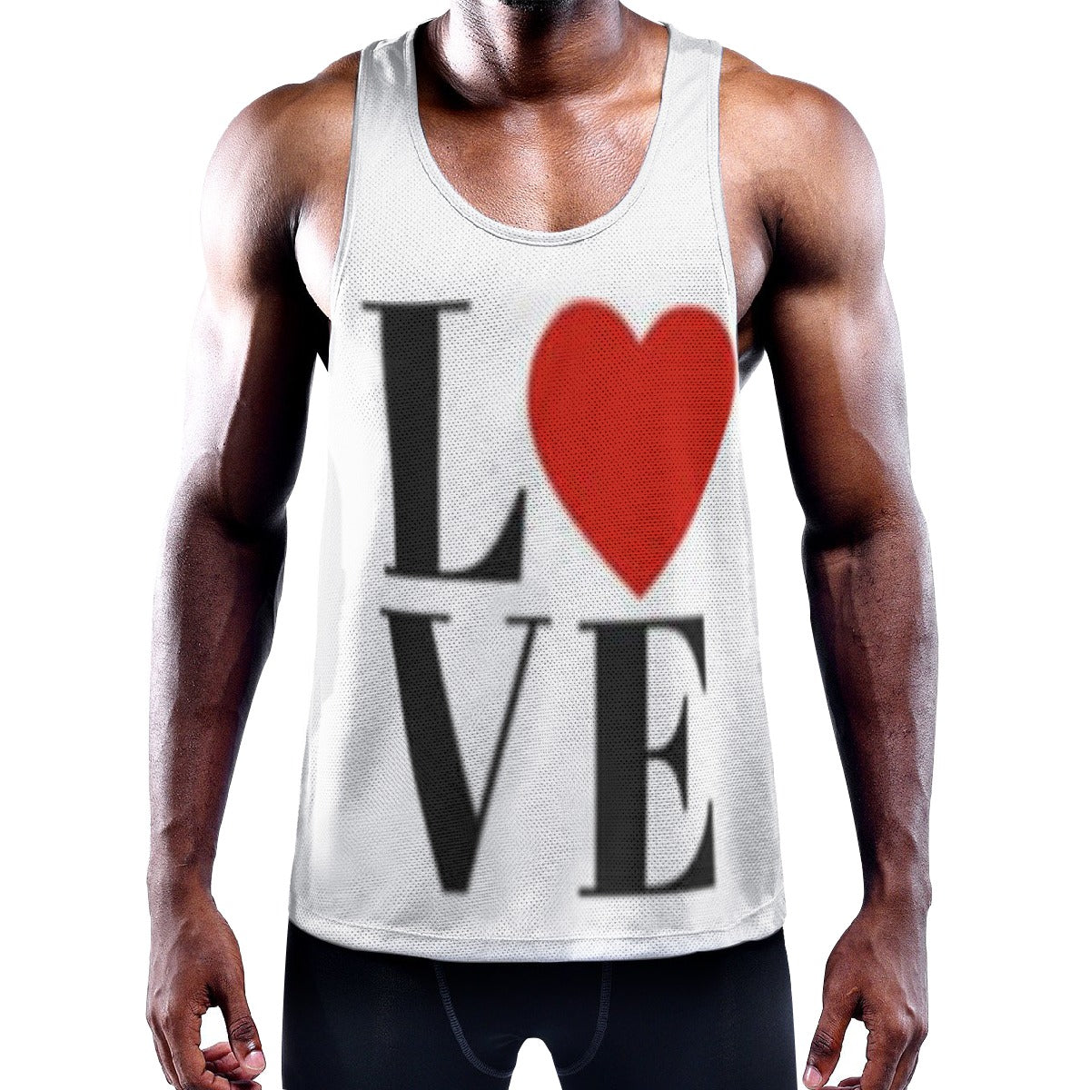 Valentine All-Over Print Men's Slim Y-Back Muscle Tank Top