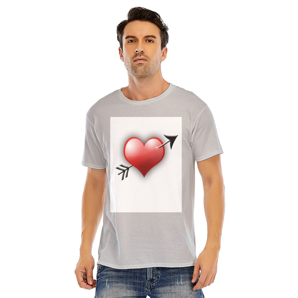 Valentine Men Short Sleeve T-shirt | 180GSM Cotton (DTF)