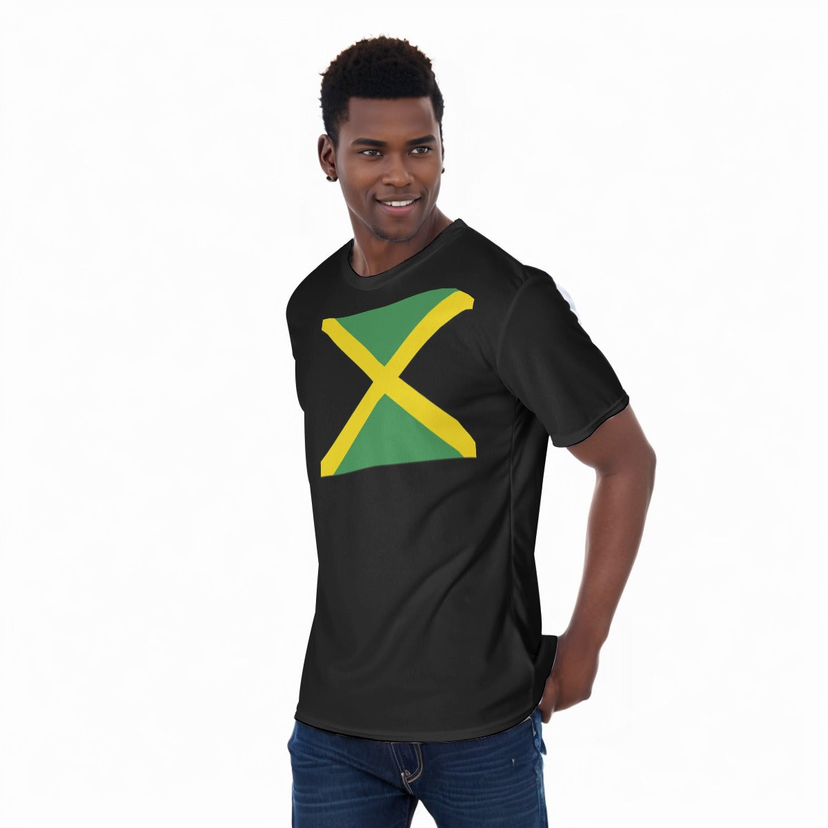 Jamaican Flag All-Over Print Unisex T-Shirt|220GMS KPO03