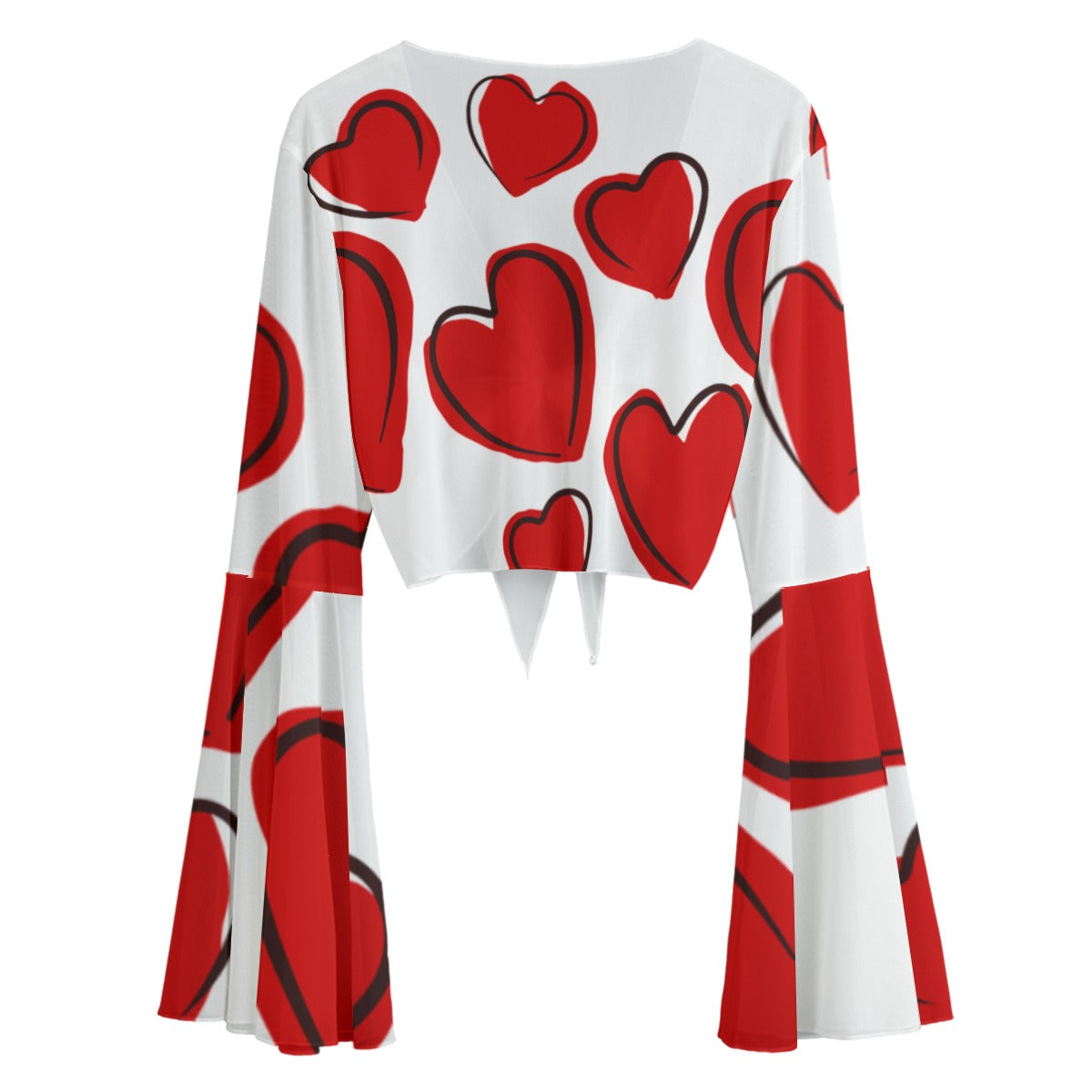 Valentine All-Over Print Women's Blouse