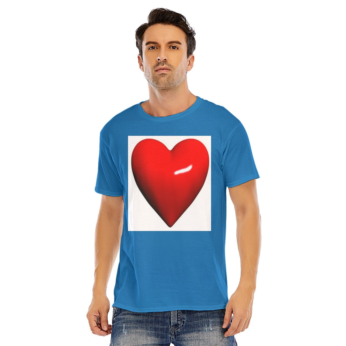 Valentine Men short sleeve T-shirt | 180GSM Cotton (DTF)