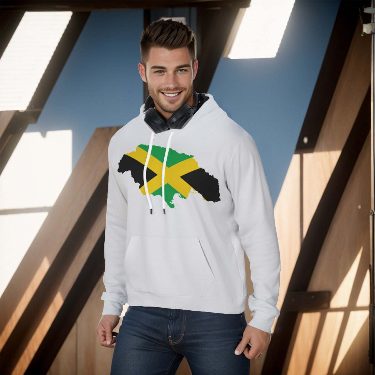 All-Over Print Men's Pullover Hoodie Men Sweatshirt