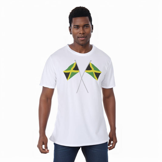 2 Jamaican Flag All-Over Print Unisex men t-shirt