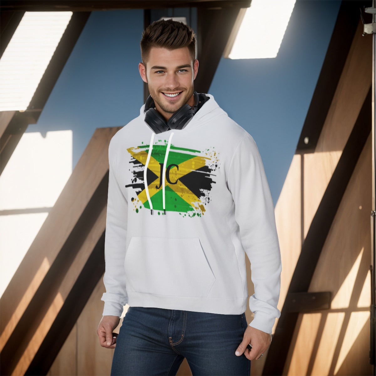 All-Over Print Men's Pullover Hoodie Men Sweatshirt