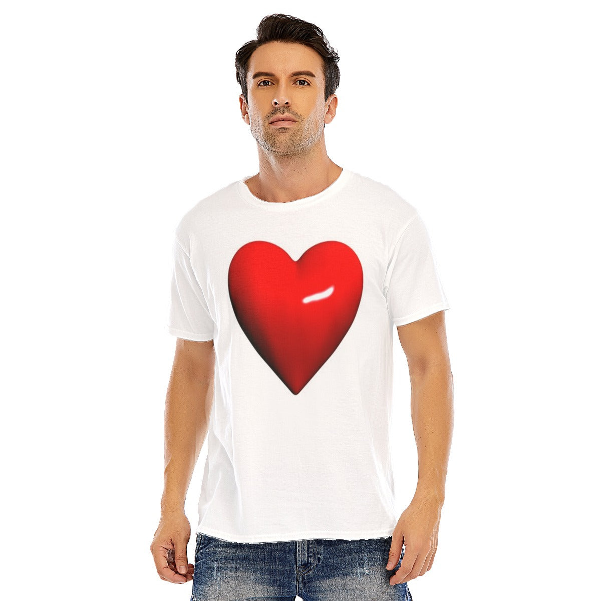 Valentine Men short sleeve T-shirt | 180GSM Cotton (DTF)