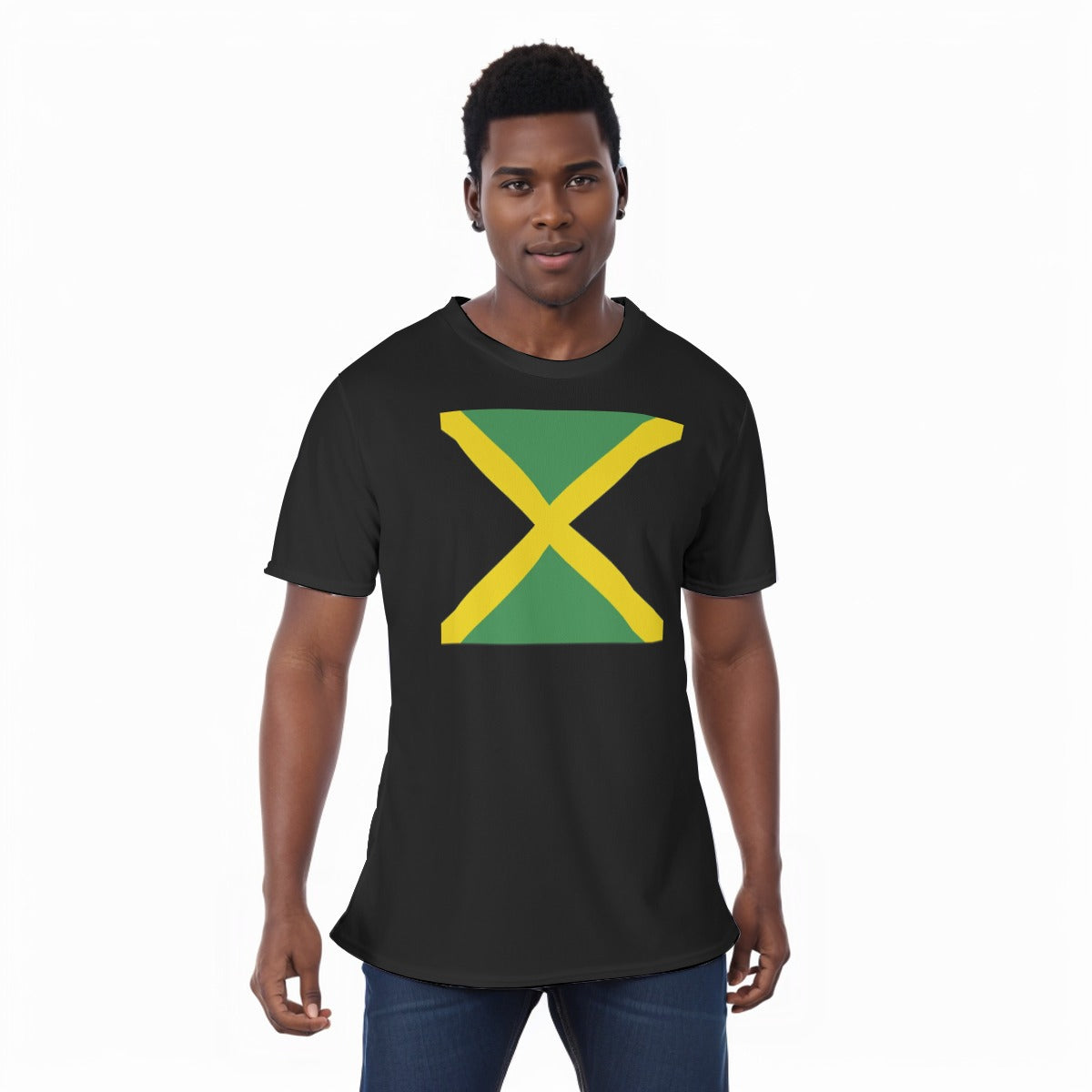 Jamaican Flag All-Over Print Unisex T-Shirt|220GMS KPO03