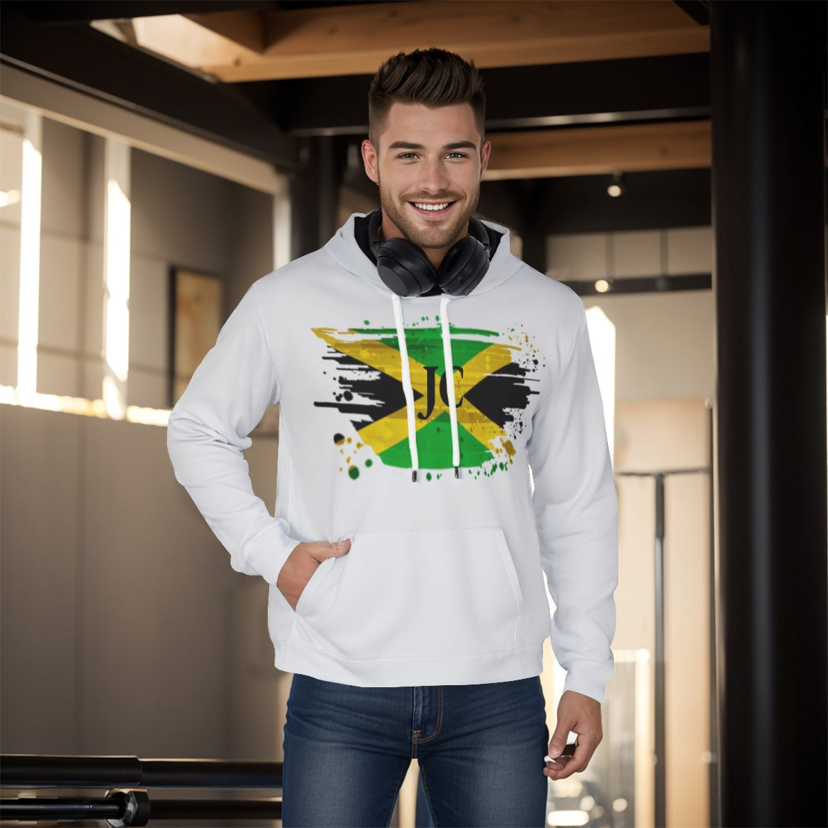 All-Over Print Men's Pullover Hoodie Men Sweatshirt