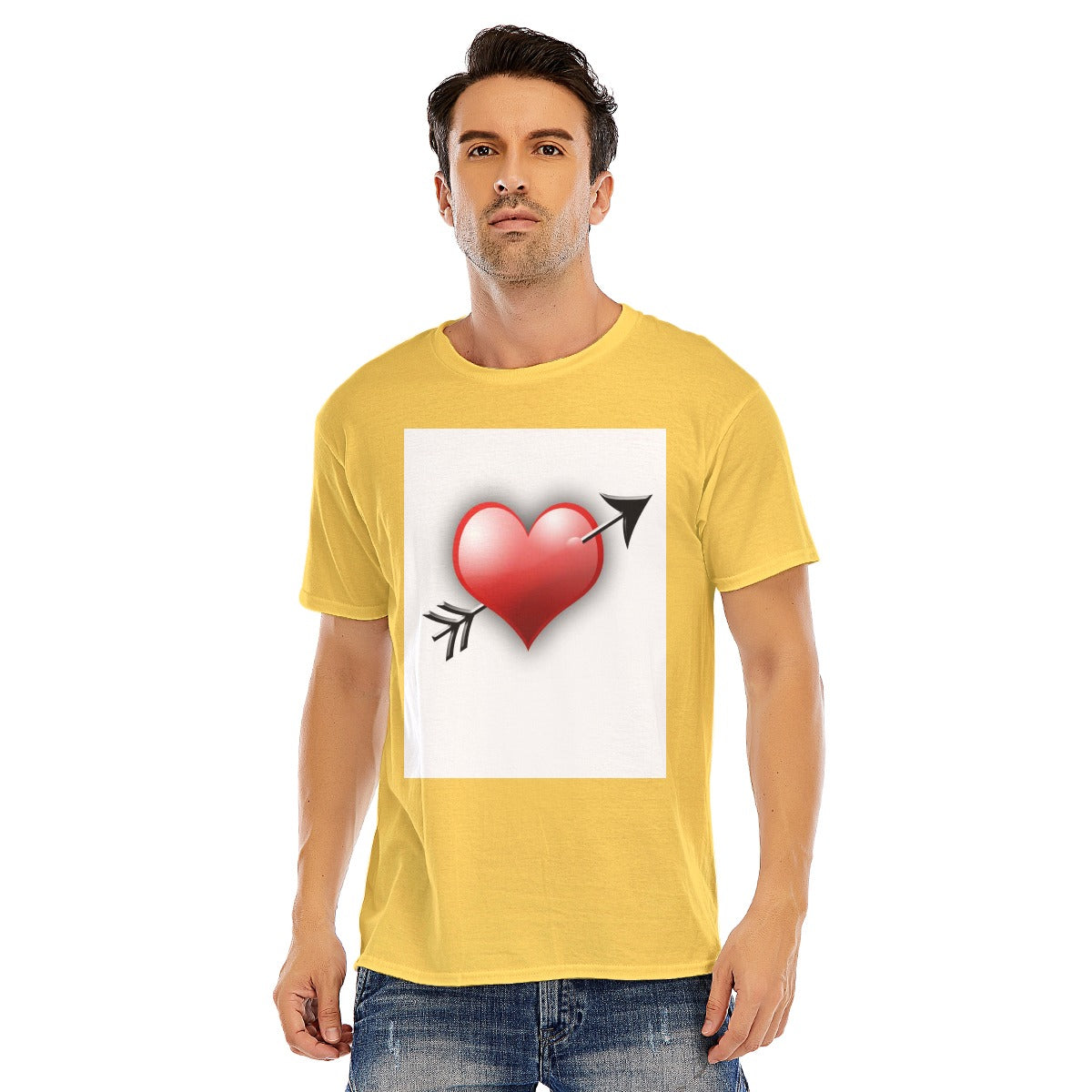 Valentine Men Short Sleeve T-shirt | 180GSM Cotton (DTF)