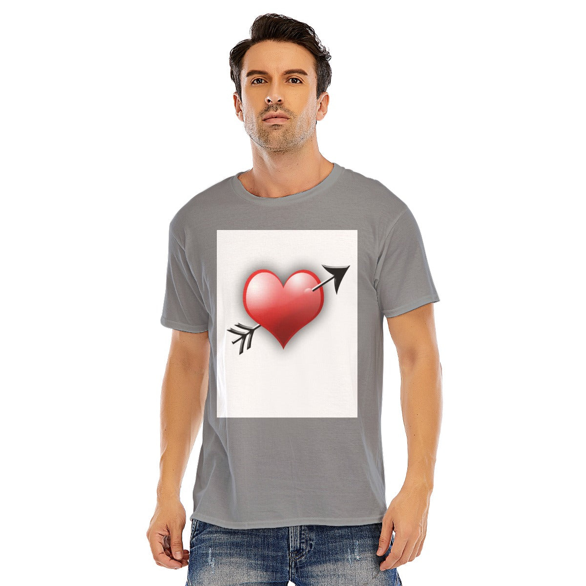 Valentine Men Short Sleeve T-shirt | 180GSM Cotton (DTF)