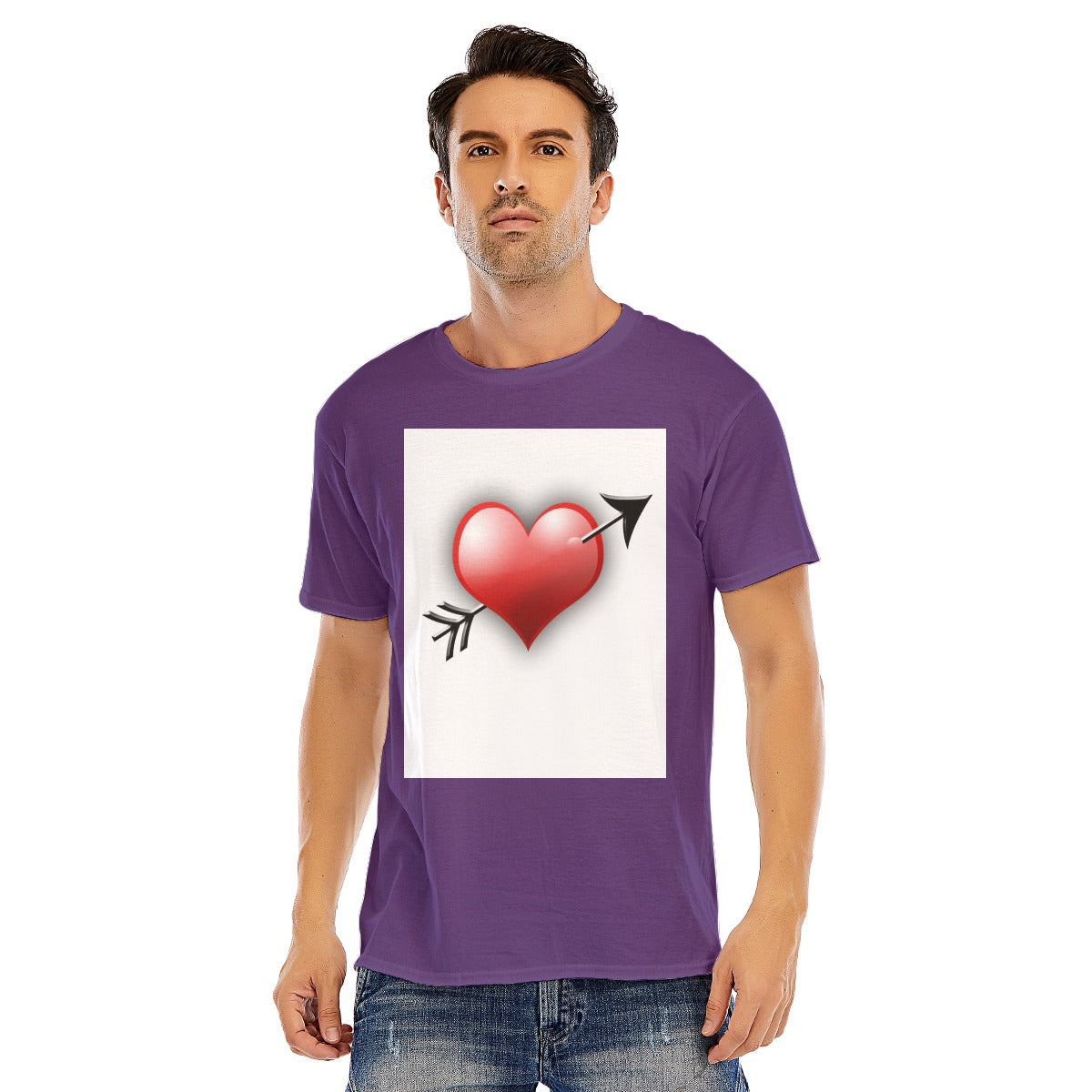 Valentine Men Short Sleeve T-shirt | 180GSM Cotton (DTF)