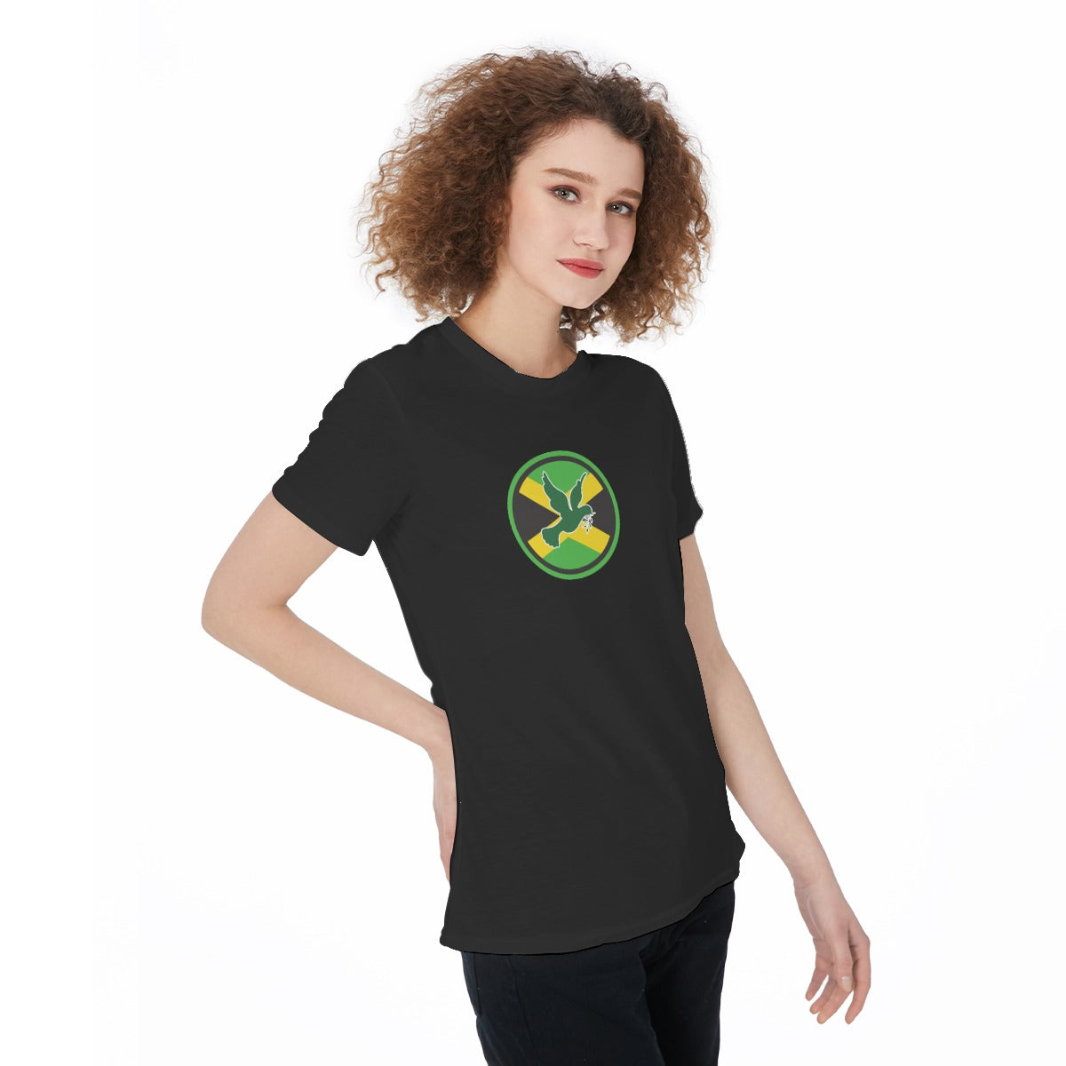 All-Over Print Round Neck Female T-Shirt