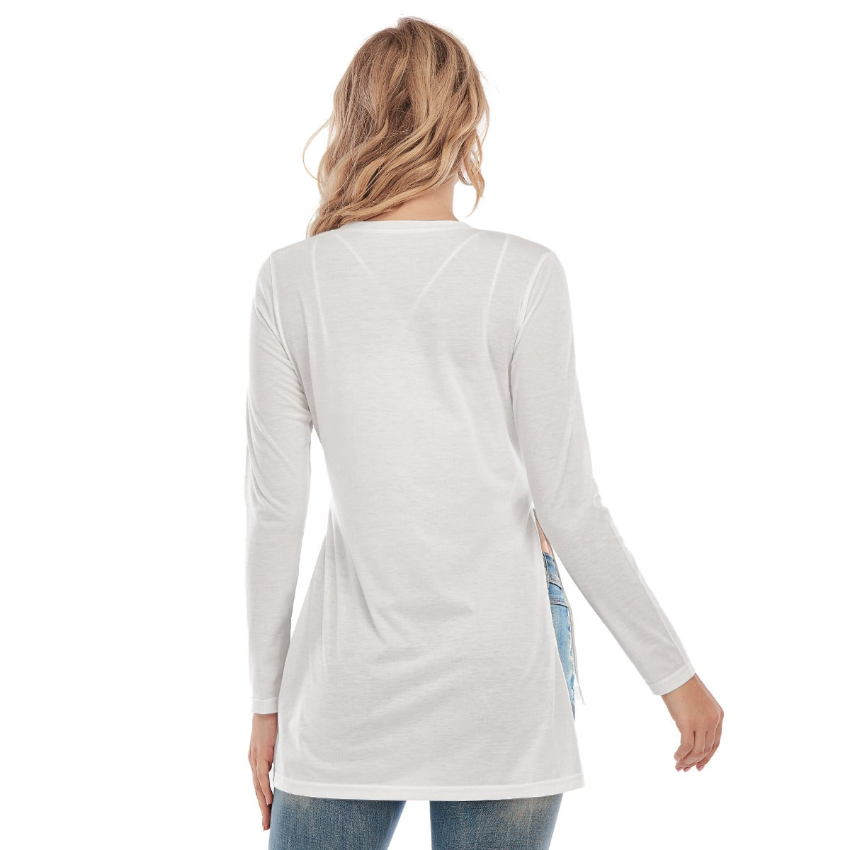 Valentine Women's Side Split Long T-shirt