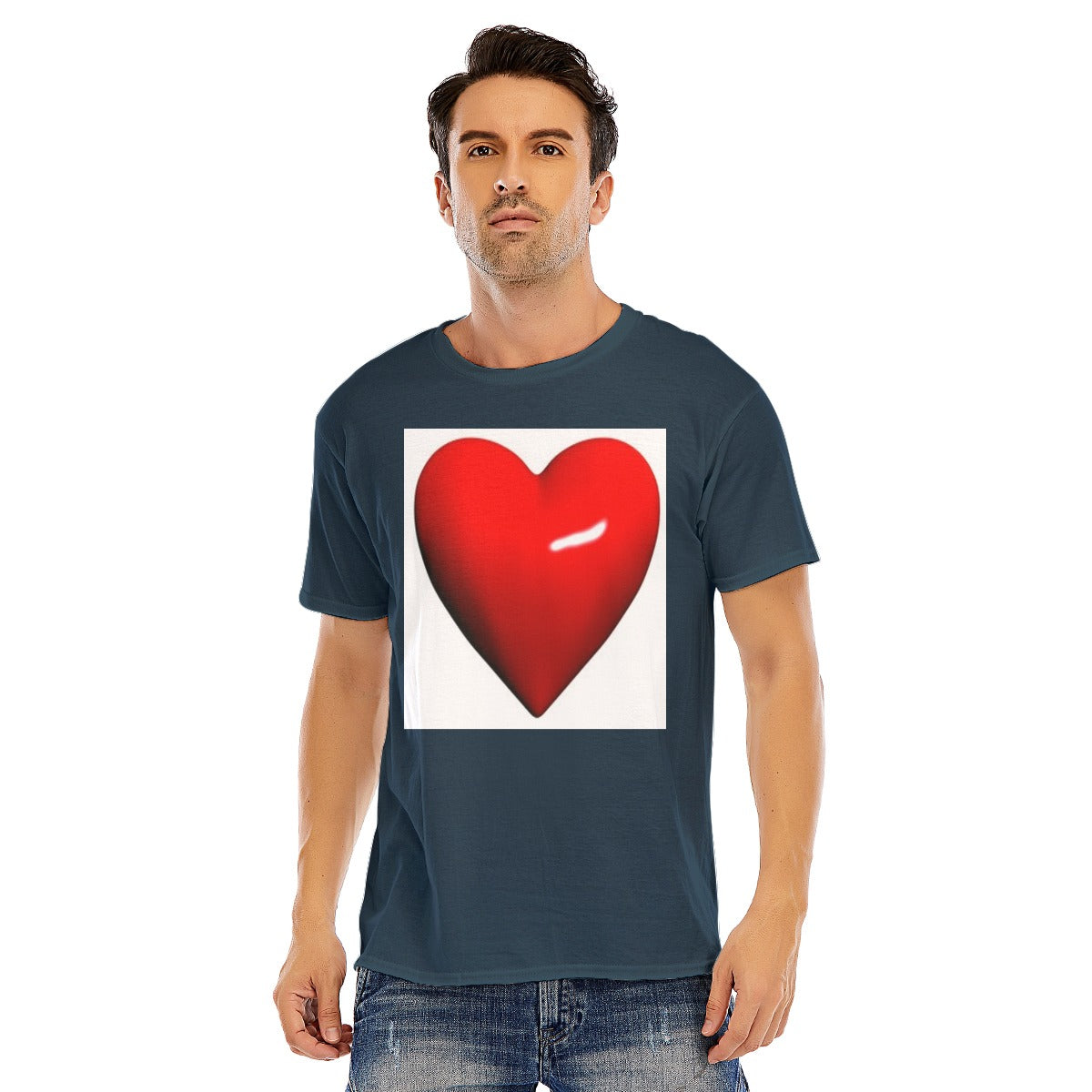 Valentine Men short sleeve T-shirt | 180GSM Cotton (DTF)