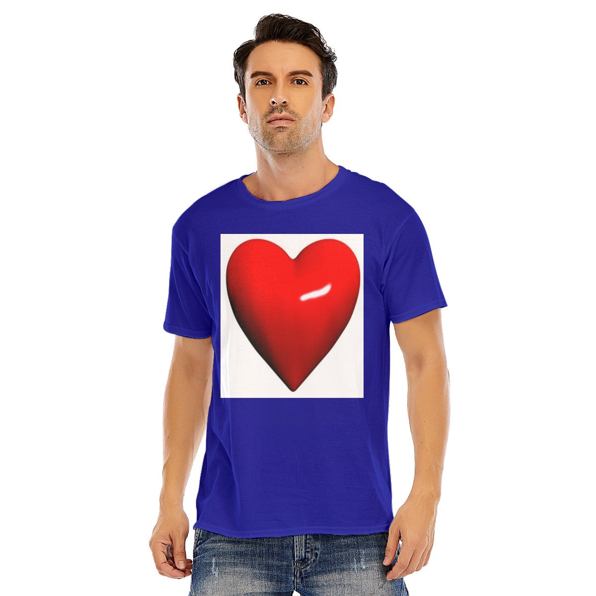 Valentine Men short sleeve T-shirt | 180GSM Cotton (DTF)