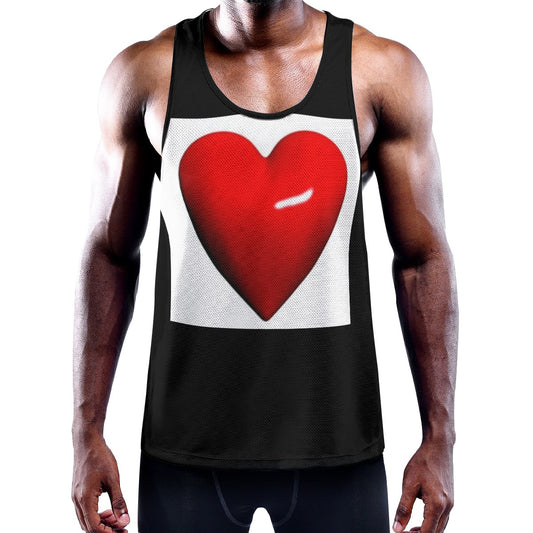 Valentine All-Over Print Men's Slim Y-Back Muscle Tank Top