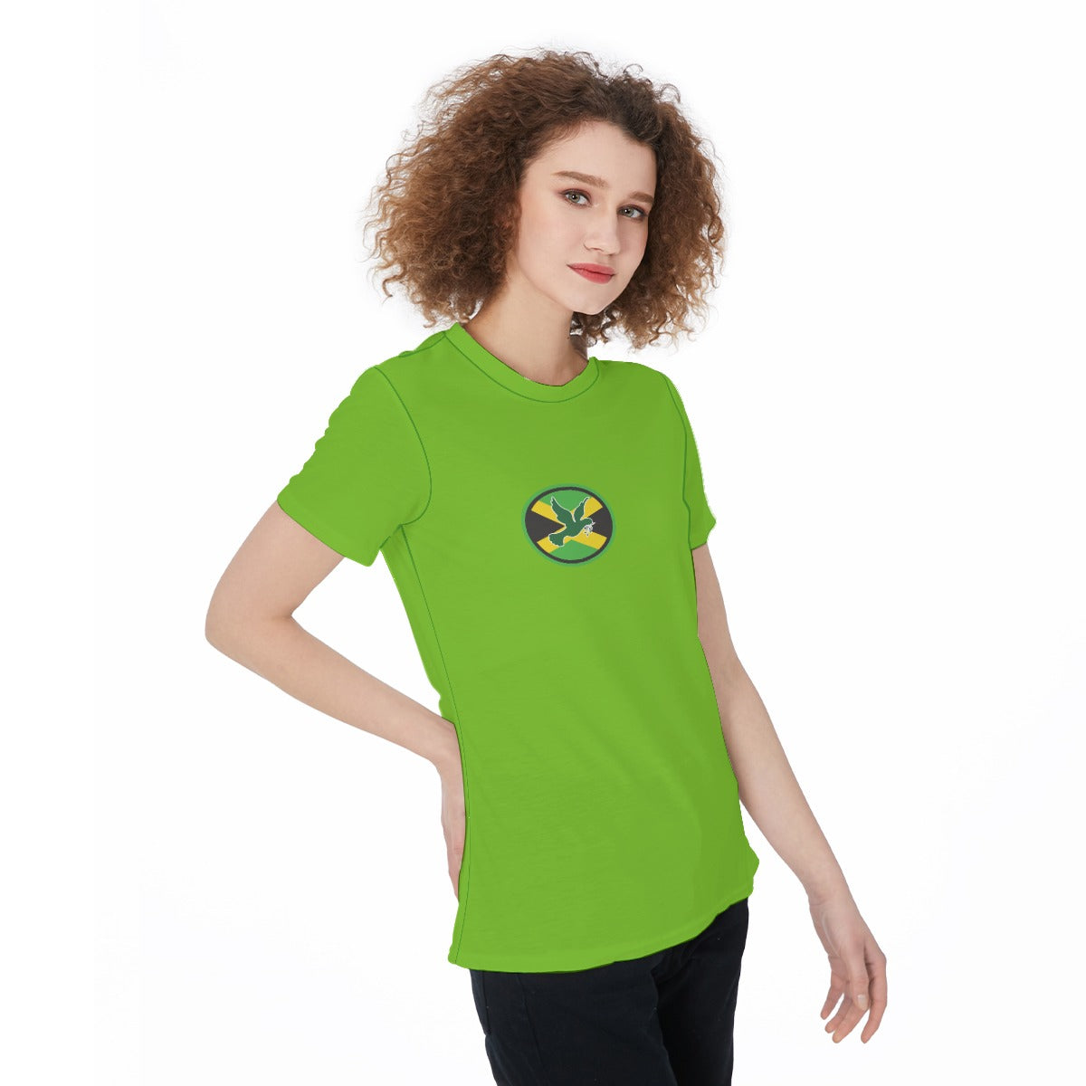 All-Over Print Round Neck Female T-Shirt