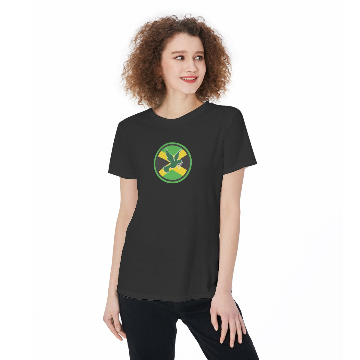 All-Over Print Round Neck Female T-Shirt