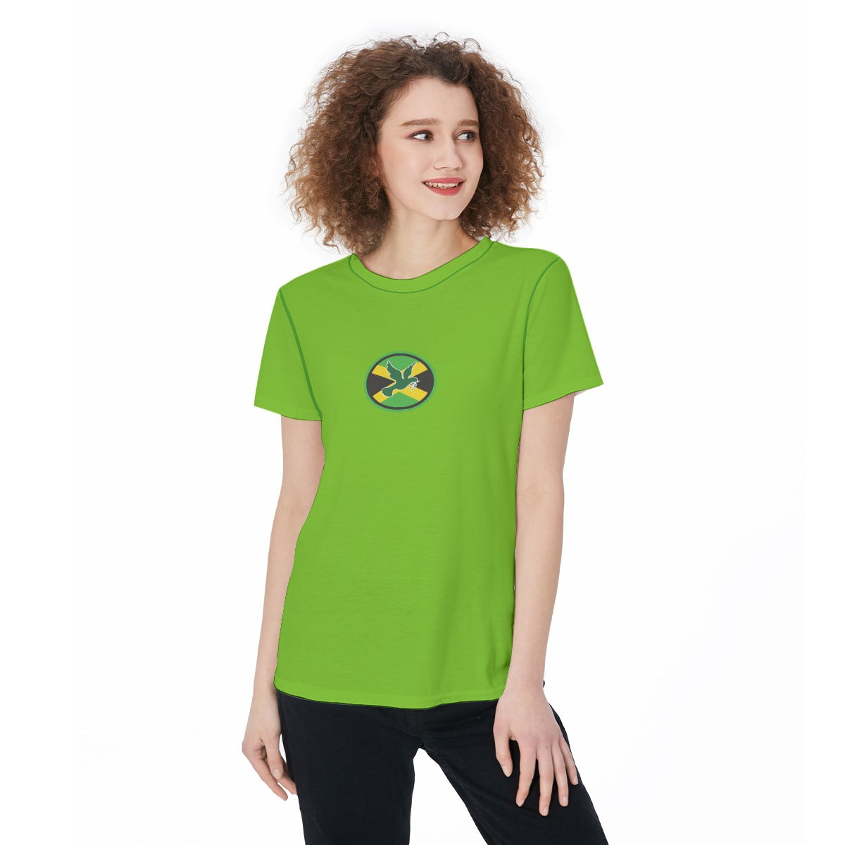 All-Over Print Round Neck Female T-Shirt