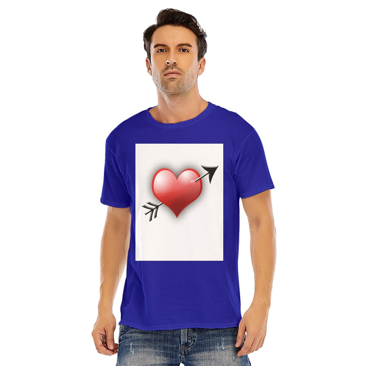 Valentine Men Short Sleeve T-shirt | 180GSM Cotton (DTF)