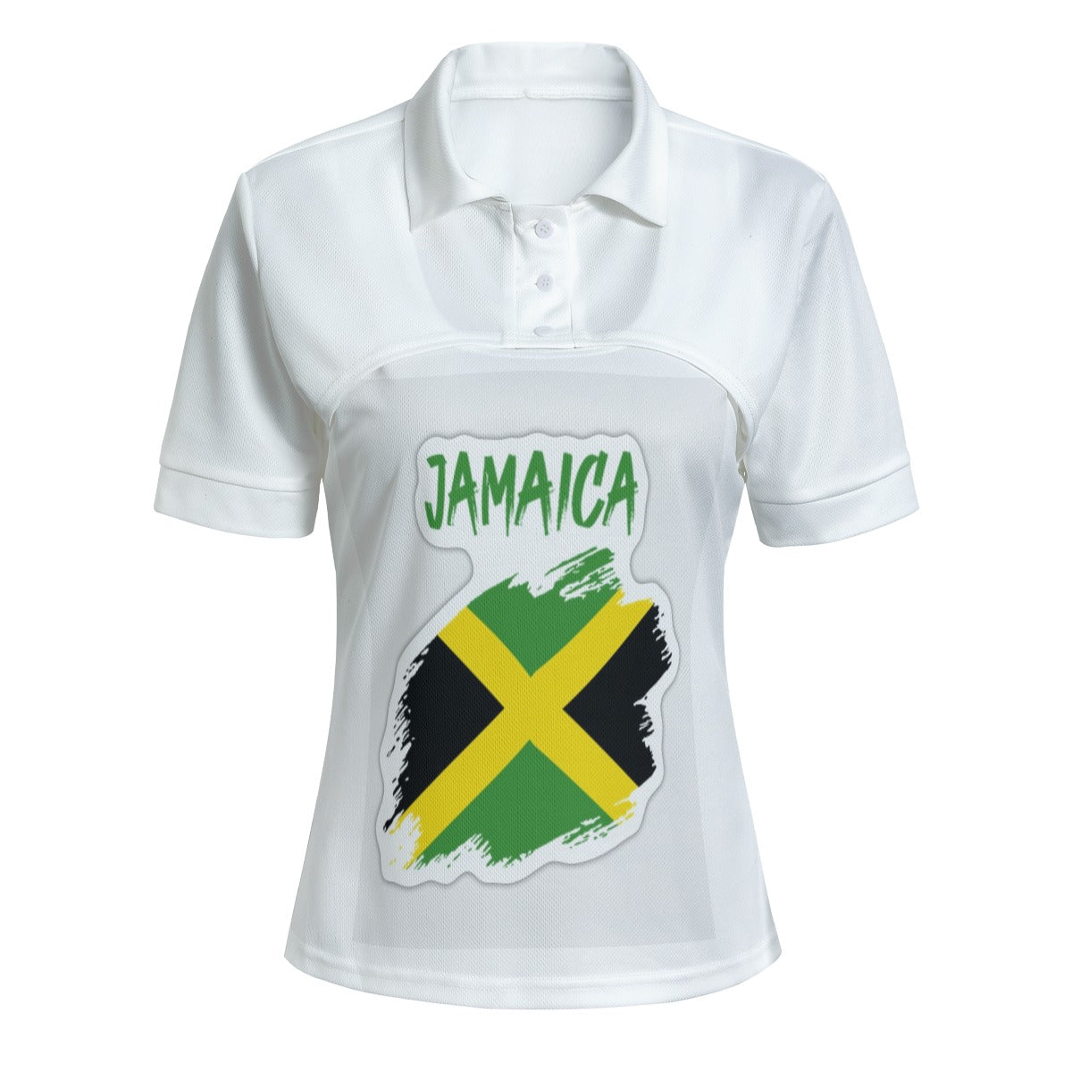 Jamaican flag Women's Casual Two-piece POLO Female T- Shirt