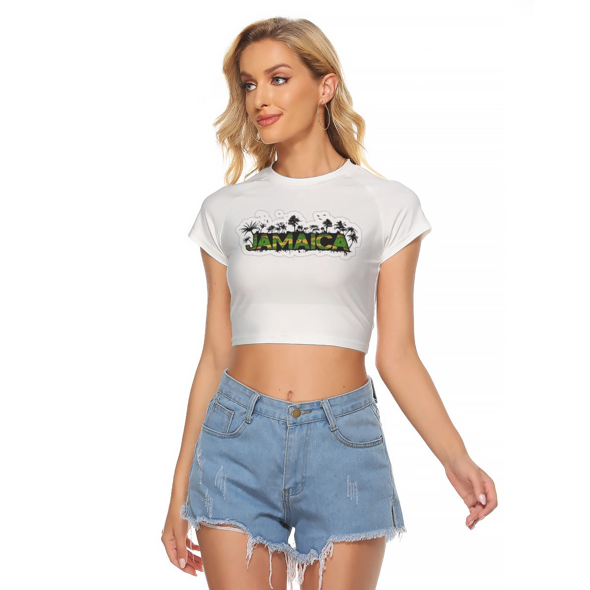 Raglan Cropped women Top