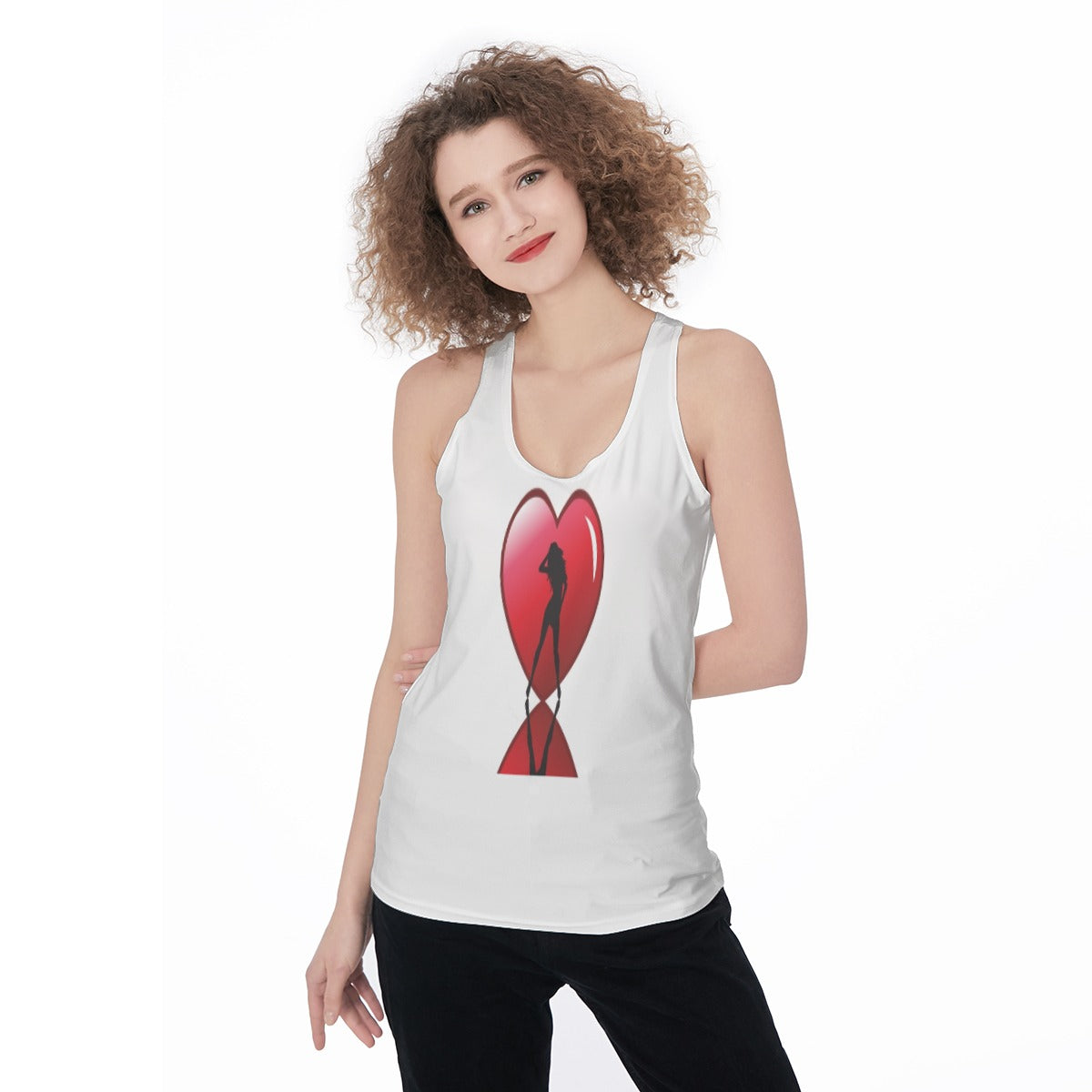 Valentine All-Over Print Women's Racerback Tank Top