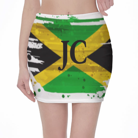 Jamaican Chic Women All-Over Print Hip Skirt