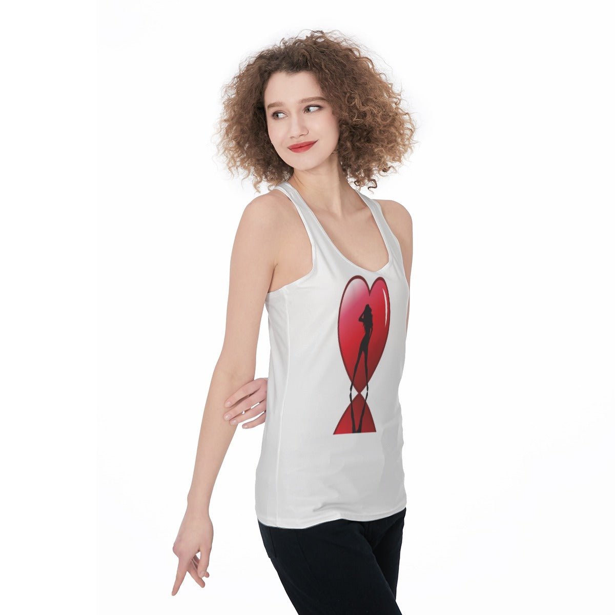 Valentine All-Over Print Women's Racerback Tank Top