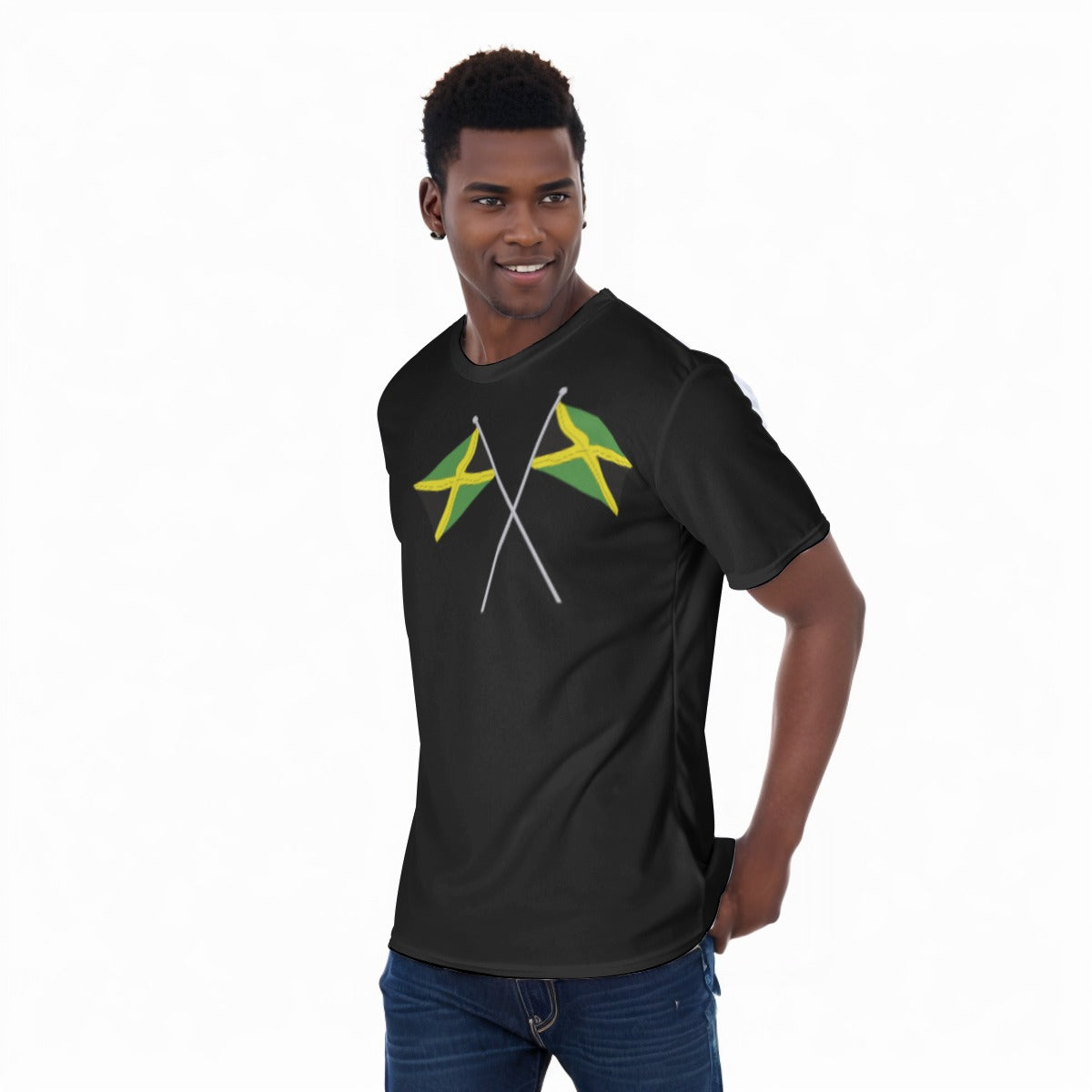 2 Jamaican Flag All-Over Print Unisex T-Shirt|220GMS KPO03