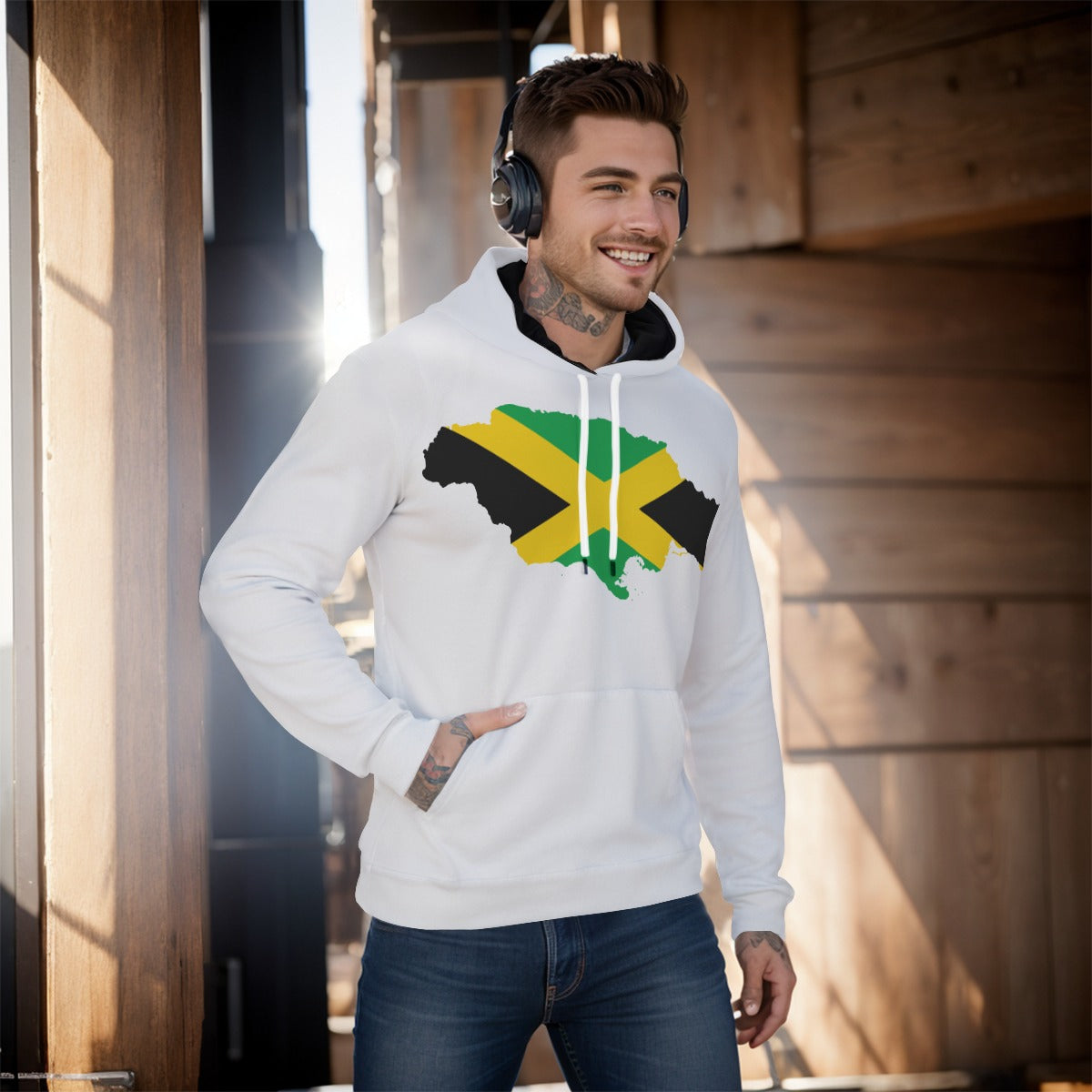 All-Over Print Men's Pullover Hoodie Men Sweatshirt