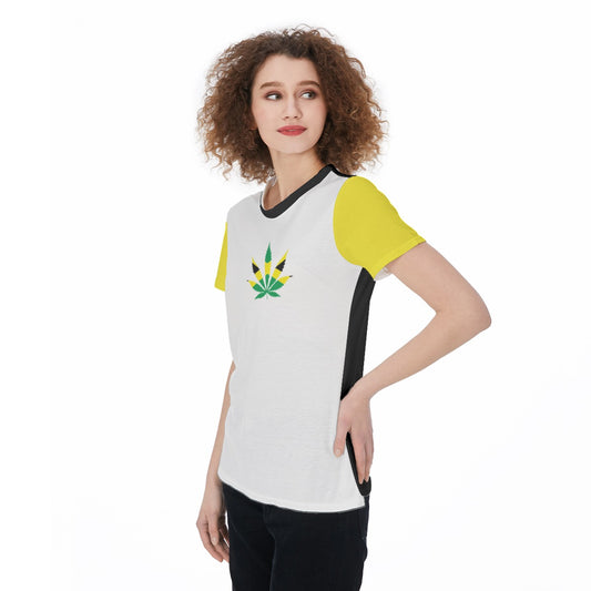 All-Over Print Round Neck Female T-Shirt