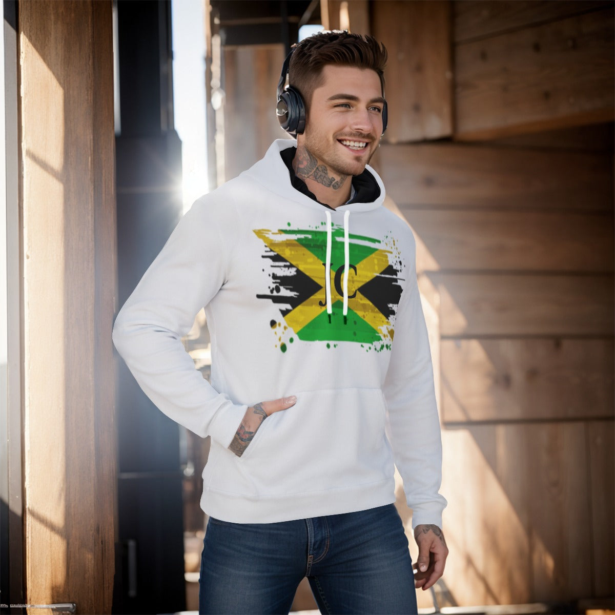 All-Over Print Men's Pullover Hoodie Men Sweatshirt